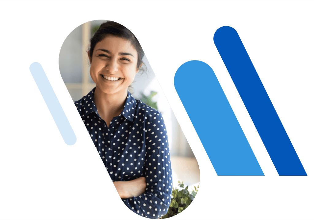 Smiling young business woman
